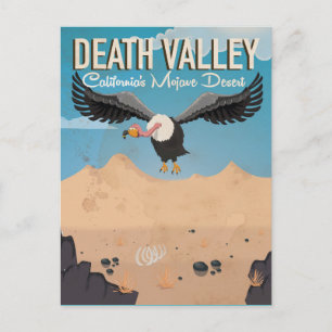 Carte Postale Affiche de voyage vintage dessin animé de la vallé