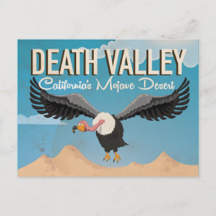 Carte Postale Affiche de voyage vintage dessin animé de la vallé