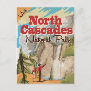 Carte Postale Affiche de voyage vintage du parc national des Nor