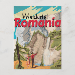 Carte Postale Affiche de voyage vintage en Roumanie