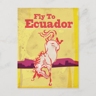 Carte Postale Affiche de voyage vintage Équateur