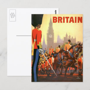 Carte Postale Affiche de voyage vintage, Garde royale britanniqu