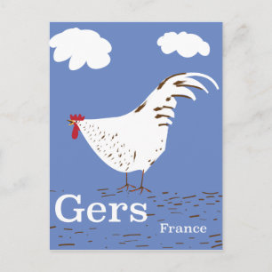 Carte Postale Affiche de voyage vintage Gers France