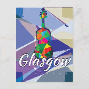 Carte Postale Affiche de voyage vintage Glasgow, Écosse