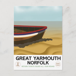 Carte Postale Affiche de voyage vintage Great Yarmouth Norfolk