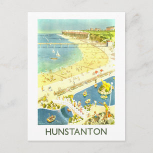 Carte Postale Affiche de voyage vintage Hunstanton Angleterre