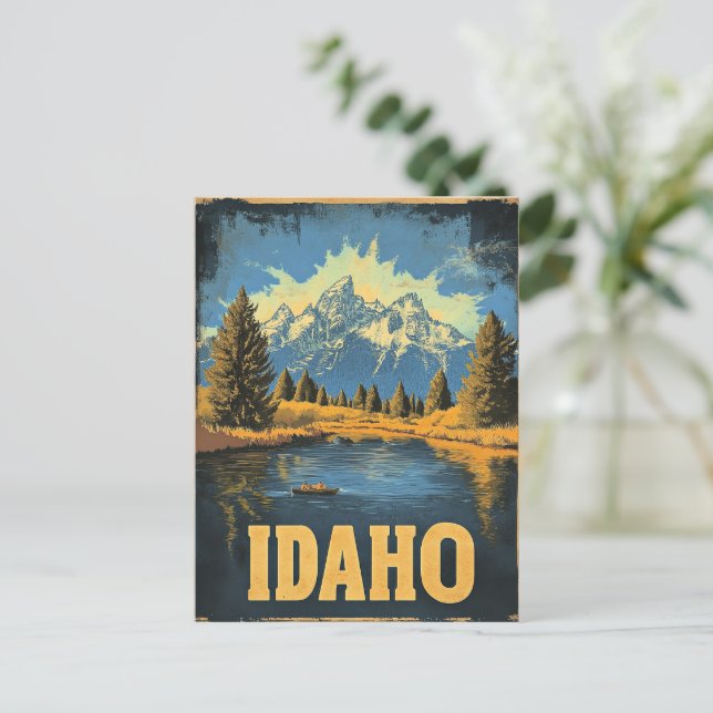 Carte Postale Affiche de voyage vintage Idaho (Debout devant)