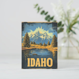 Carte Postale Affiche de voyage vintage Idaho