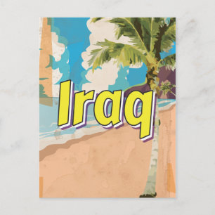 Carte Postale Affiche de voyage vintage Irak