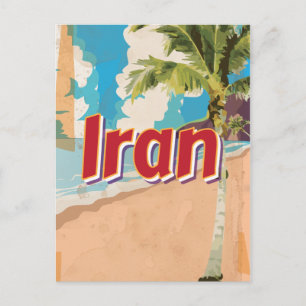 Carte Postale Affiche de voyage vintage Iran