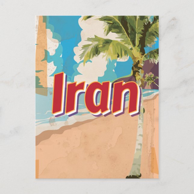 Carte Postale Affiche de voyage vintage Iran (Devant)