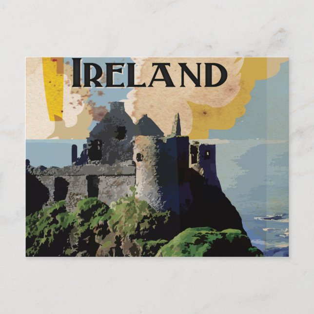 Carte Postale Affiche de voyage vintage Irlande (Devant)