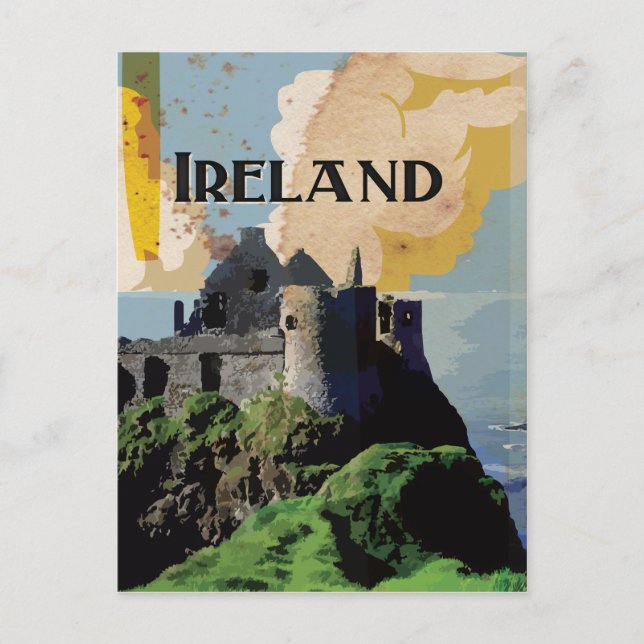 Carte Postale Affiche de voyage vintage Irlande (Devant)