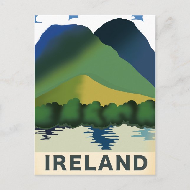 Carte Postale Affiche de voyage vintage Irlande (Devant)