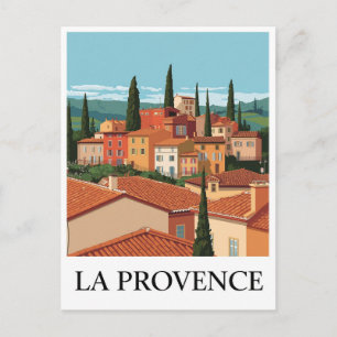 Carte Postale Affiche de voyage vintage La Provence Village