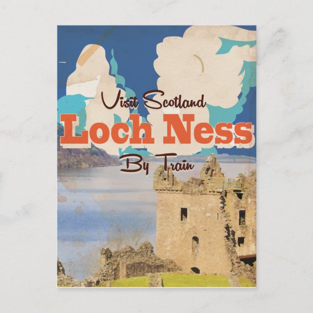 Carte Postale Affiche de voyage vintage Loch Ness (Devant)