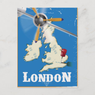 Carte Postale Affiche de voyage vintage Londres