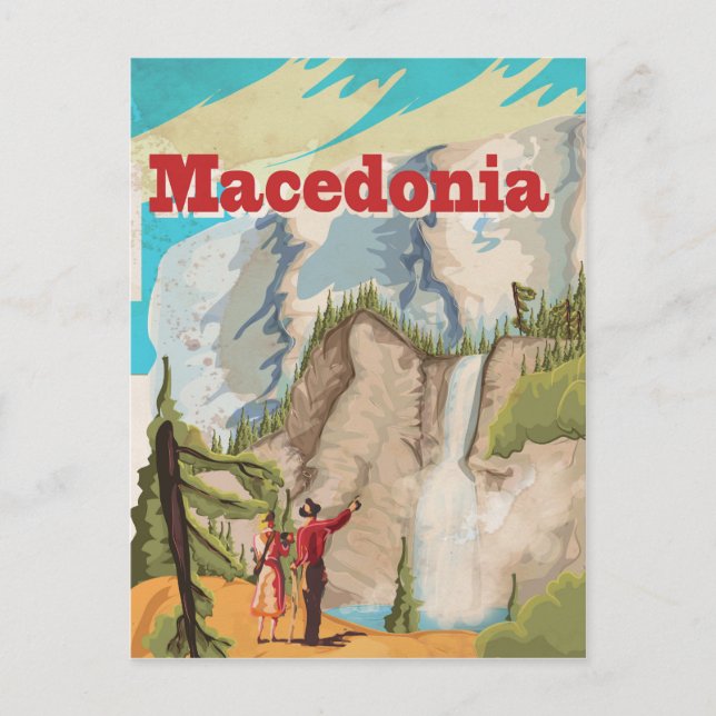 Carte Postale Affiche de voyage vintage Macédoine (Devant)