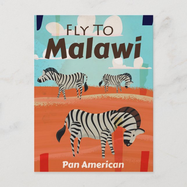 Carte Postale Affiche de voyage vintage Malawi (Devant)