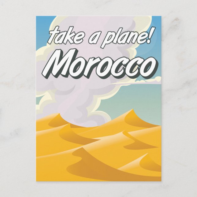 Carte Postale Affiche de voyage vintage Maroc (Devant)