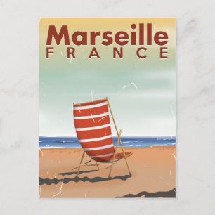 Carte Postale Affiche de voyage vintage Marseille France