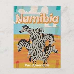 Carte Postale Affiche de voyage vintage Namibie
