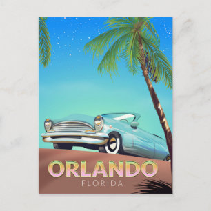 Carte Postale Affiche de voyage vintage Orlando Floride,