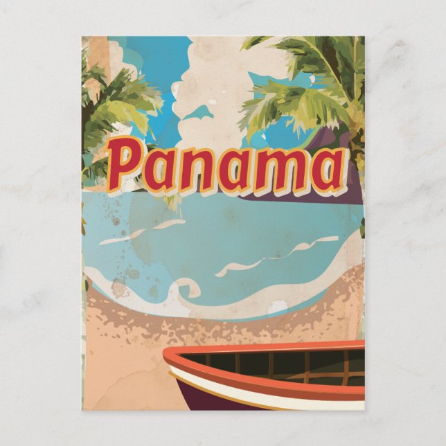 Carte Postale Affiche de voyage vintage Panama (Devant)