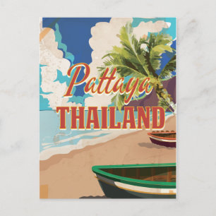 Carte Postale Affiche de voyage vintage Pattaya Thaïlande