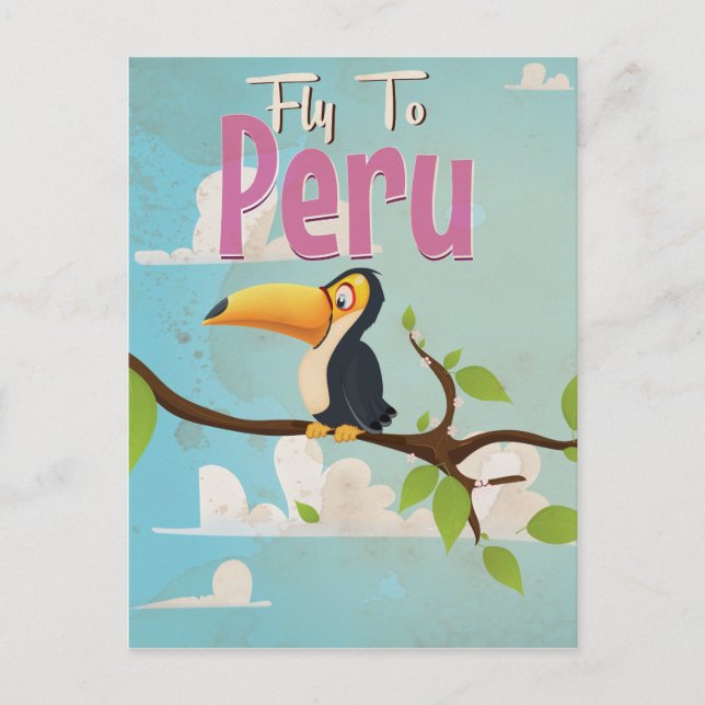Carte Postale Affiche de voyage vintage Pérou (Devant)