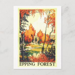 Carte Postale Affiche de voyage vintage pour Epping Forest