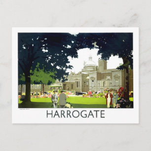 Carte Postale Affiche de voyage vintage pour Harrogate