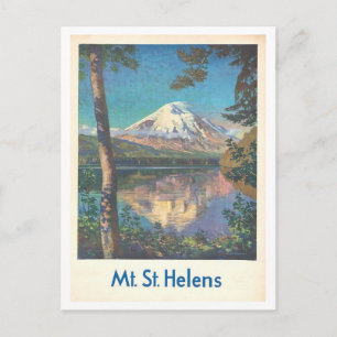 Carte Postale Affiche de voyage vintage pour le mont St. Helens