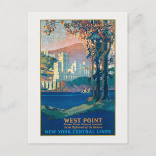 Carte Postale Affiche de voyage vintage pour New York Central Li
