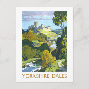 Carte Postale Affiche de voyage vintage pour Yorkshire Dales