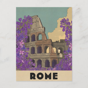 Carte Postale Affiche de voyage vintage Rome