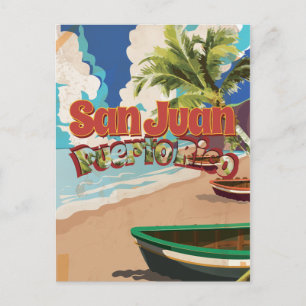 Carte Postale Affiche de voyage vintage San Juan Porto Rico