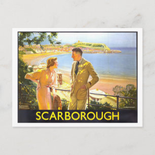 Carte Postale Affiche de voyage vintage Scarborough
