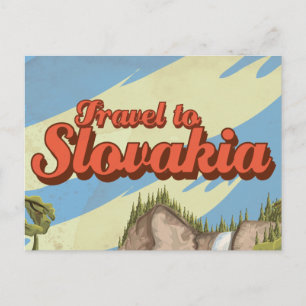 Carte Postale Affiche de voyage vintage Slovaquie