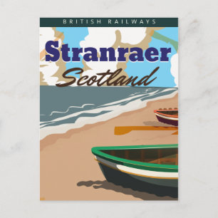 Carte Postale Affiche de voyage vintage Stranraer Scotland