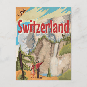Carte Postale Affiche de voyage vintage Suisse