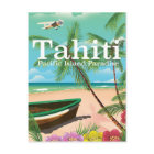 Affiche de voyage vintage Tahiti