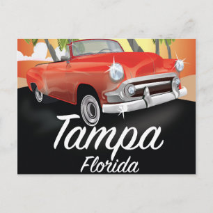 Carte Postale Affiche de voyage vintage Tampa Floride