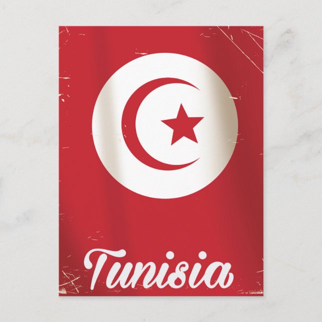 Carte Postale Affiche de voyage vintage tunisienne (Devant)