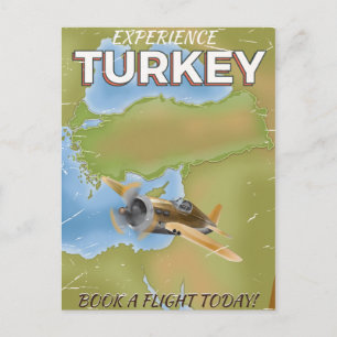 Carte Postale Affiche de voyage vintage Turquie