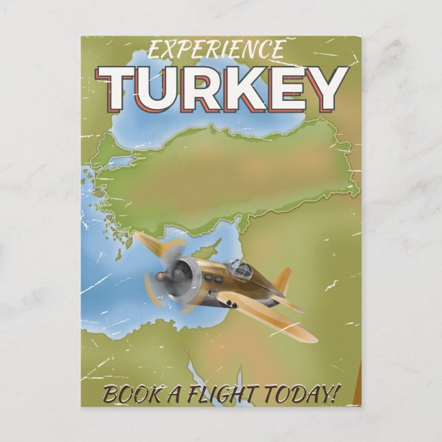 Carte Postale Affiche de voyage vintage Turquie (Devant)