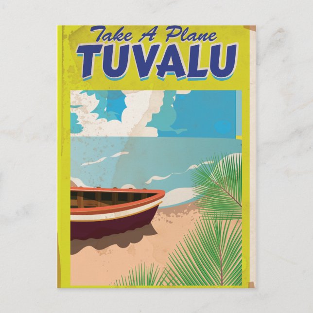 Carte Postale Affiche de voyage vintage Tuvalu (Devant)
