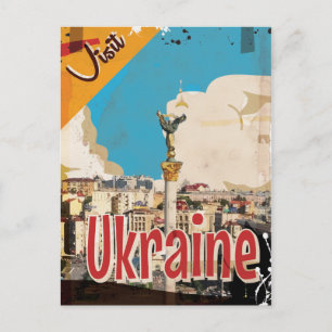 Carte Postale Affiche de voyage vintage Ukraine