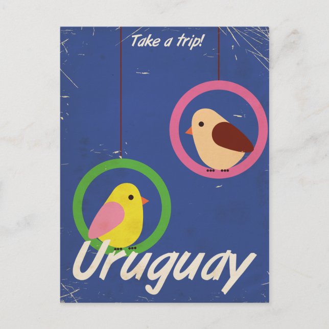 Carte Postale Affiche de voyage vintage Uruguay (Devant)