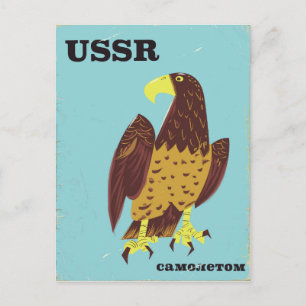 Carte Postale Affiche de voyage vintage USSR Eagle